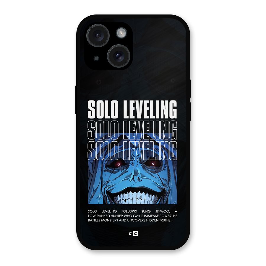 Solo Leveling Typo Metal Back Case for iPhone 15