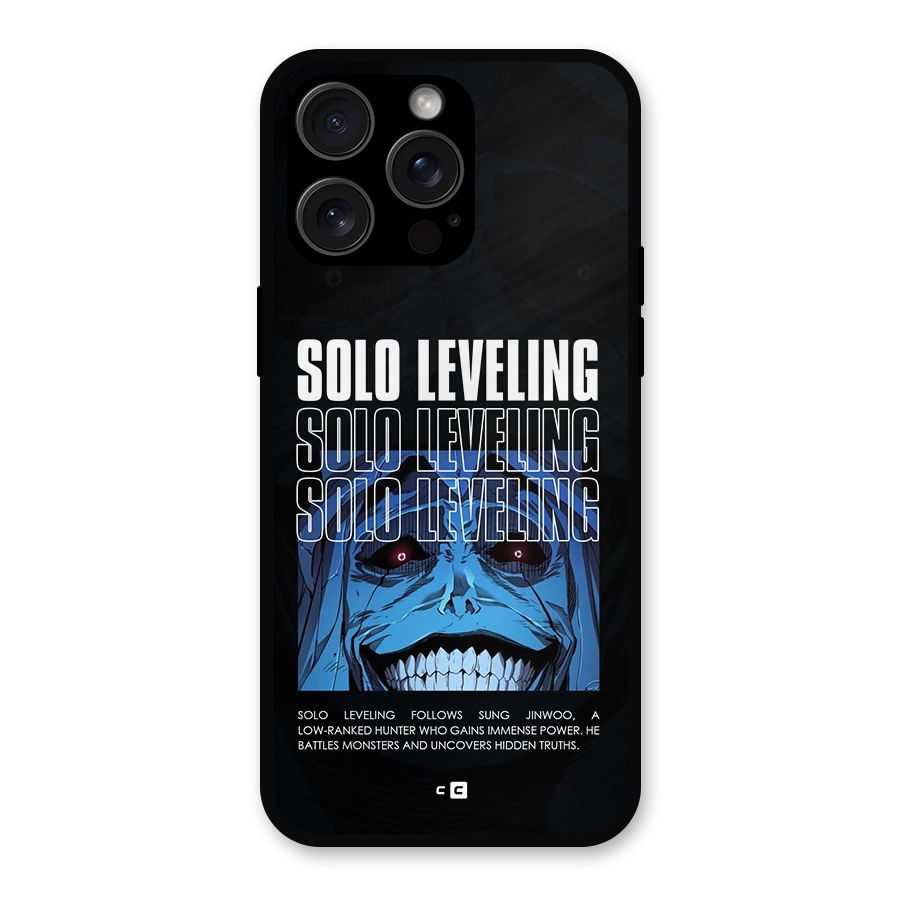Solo Leveling Typo Metal Back Case for iPhone 15 Pro Max