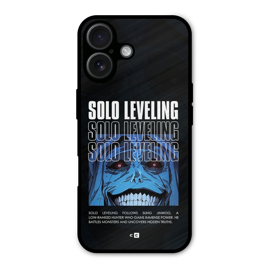 Solo Leveling Typo Metal Back Case for iPhone 16
