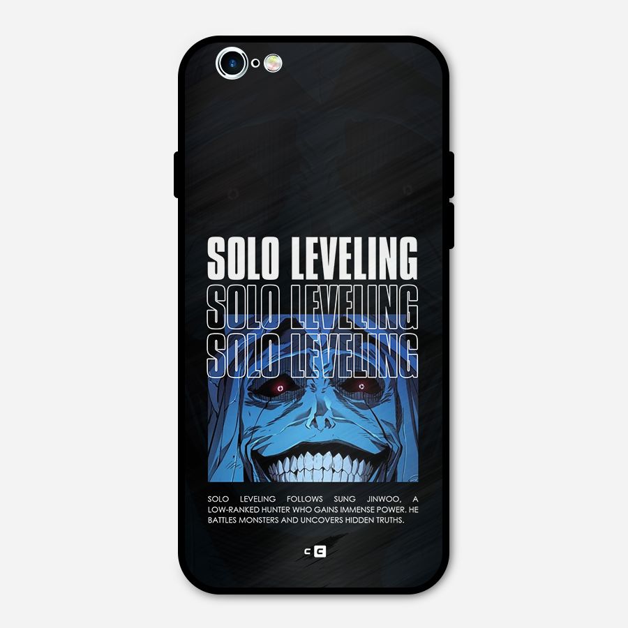 Solo Leveling Typo Metal Back Case for iPhone 6 6s