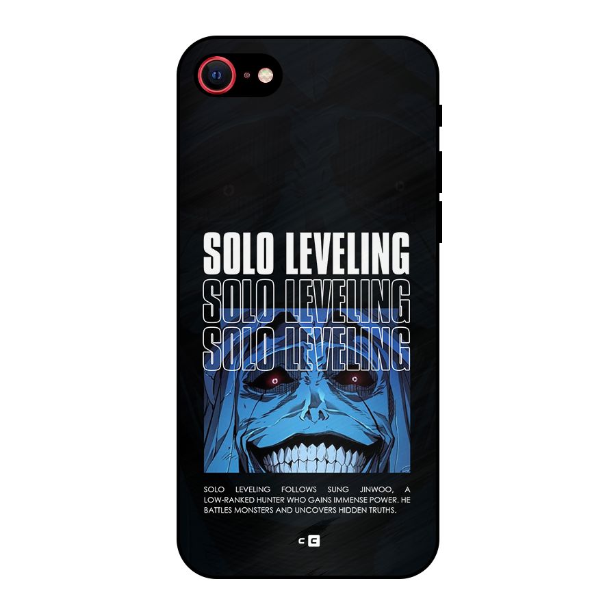 Solo Leveling Typo Metal Back Case for iPhone 7