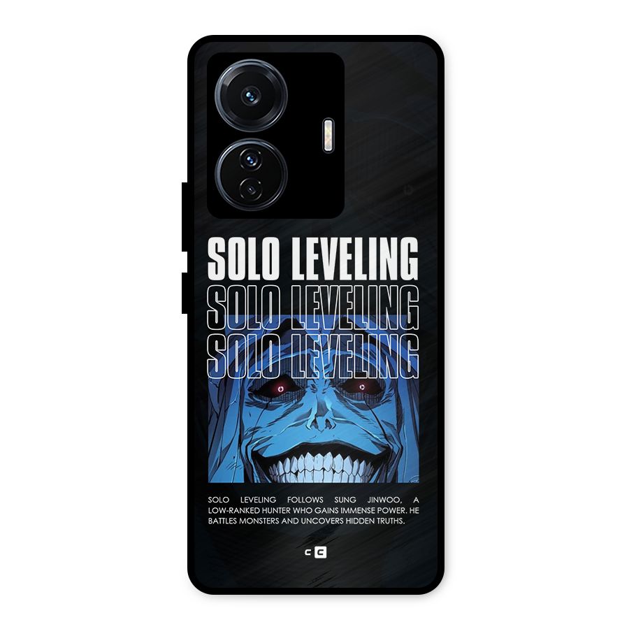 Solo Leveling Typo Metal Back Case for iQOO Z6