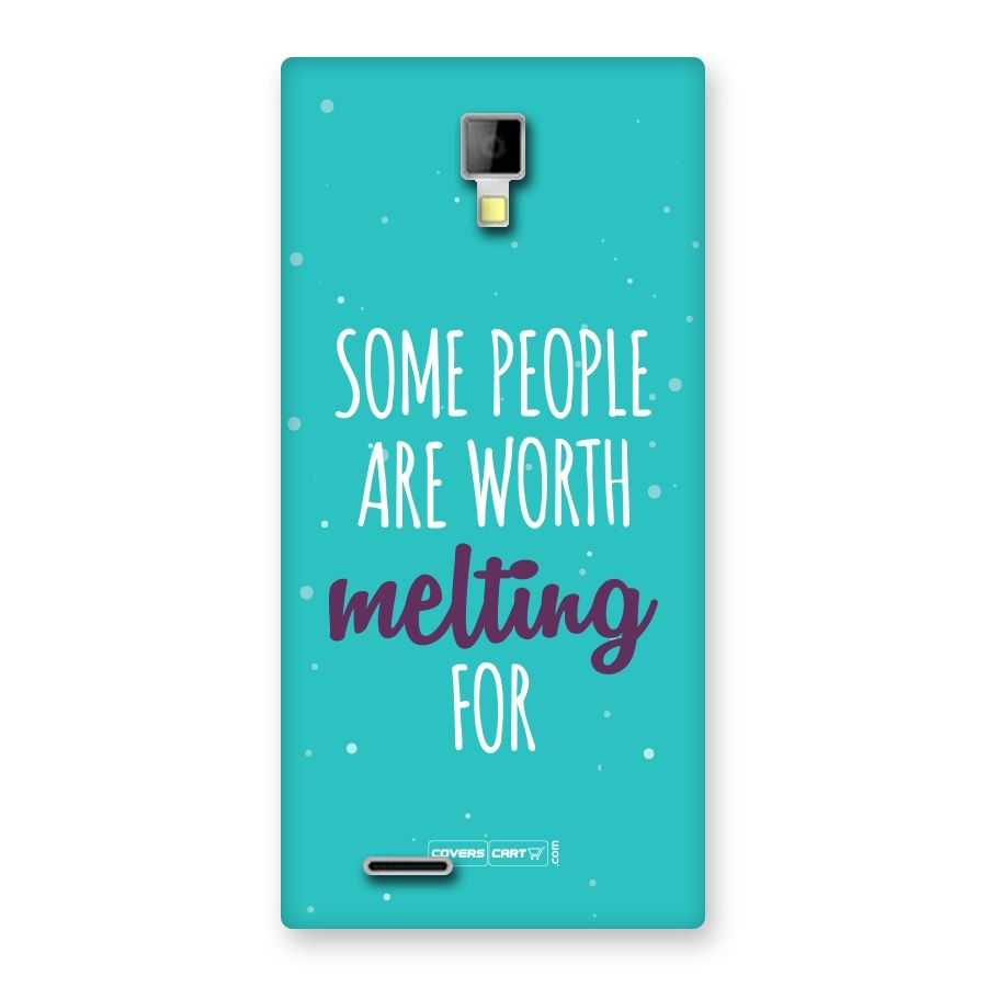 Some People Are Worth Melting For Back Case for Micromax Canvas Xpress A99