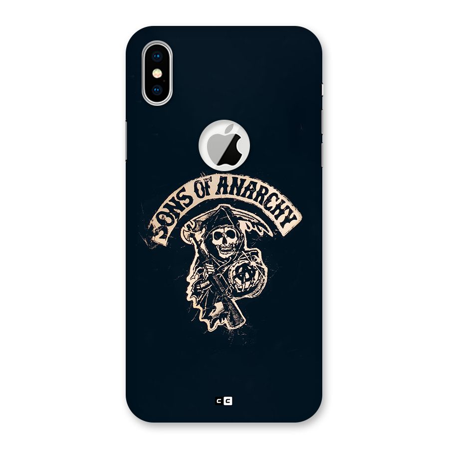 Sons Of Anarchy Back Case for iPhone X Logo Cut