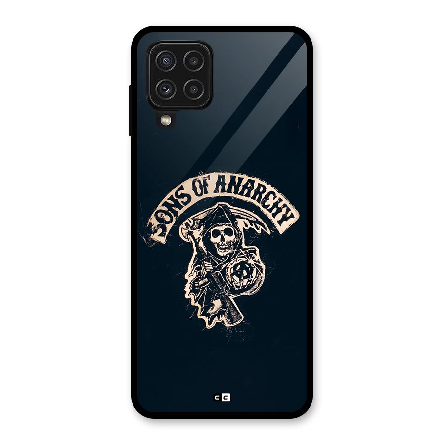 Sons Of Anarchy Glass Back Case for Galaxy A22 4G