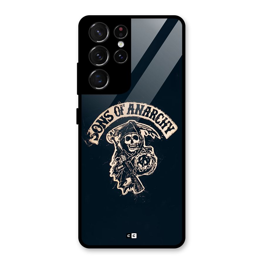 Sons Of Anarchy Glass Back Case for Galaxy S21 Ultra 5G