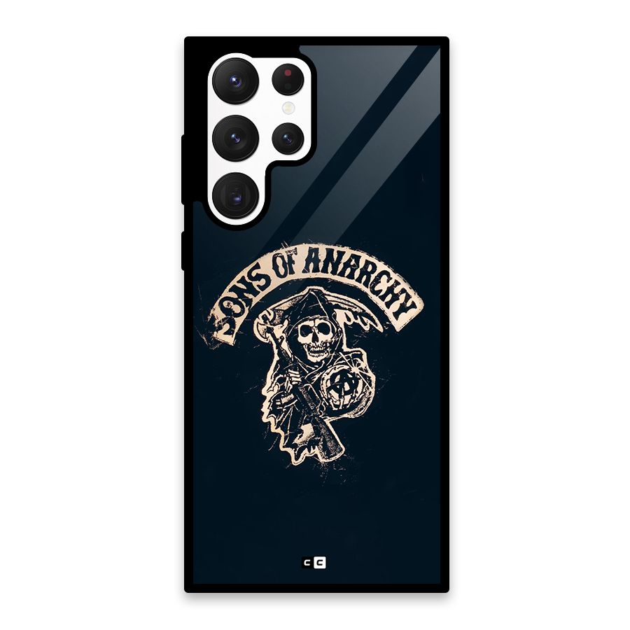 Sons Of Anarchy Glass Back Case for Galaxy S22 Ultra 5G