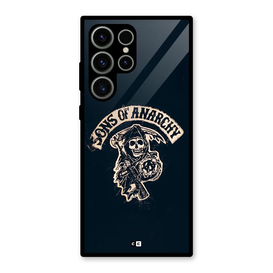 Sons Of Anarchy Glass Back Case for Galaxy S23 Ultra
