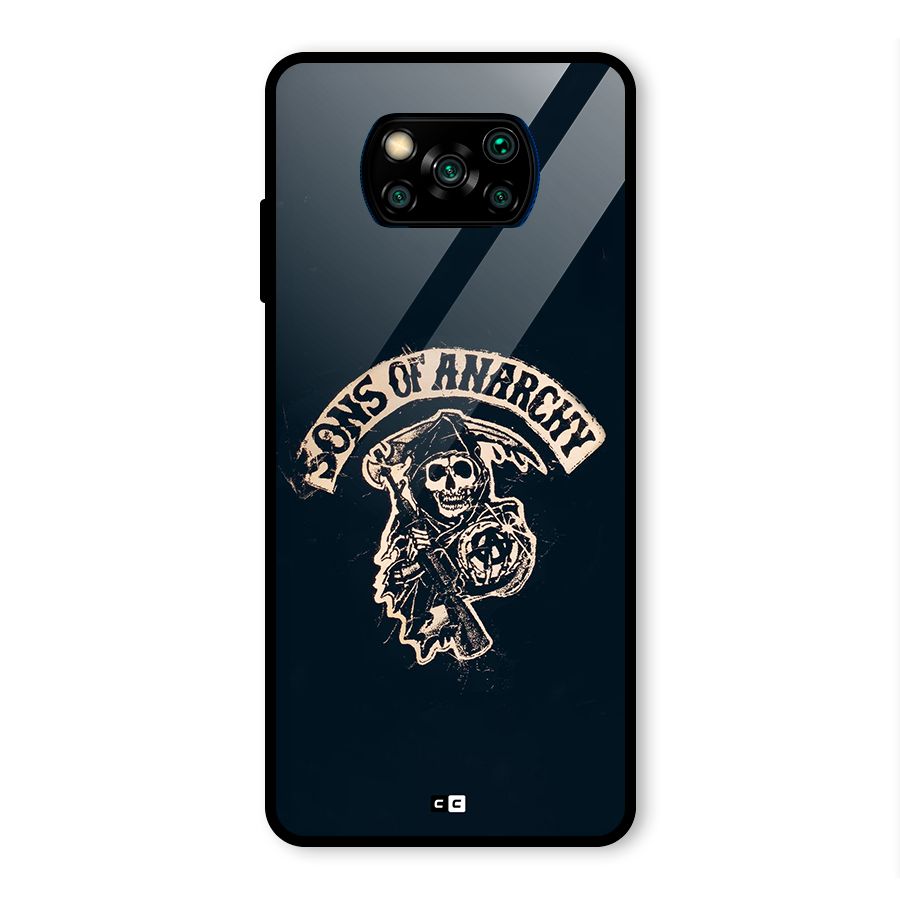 Sons Of Anarchy Glass Back Case for Poco X3 Pro