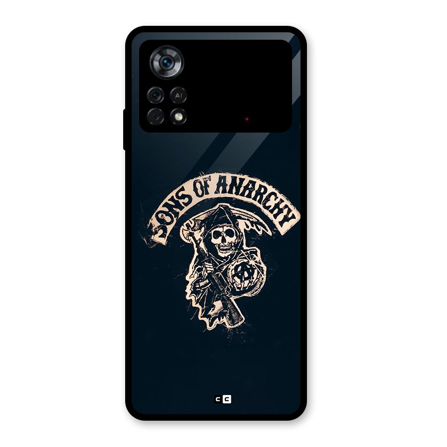 Sons Of Anarchy Glass Back Case for Poco X4 Pro 5G