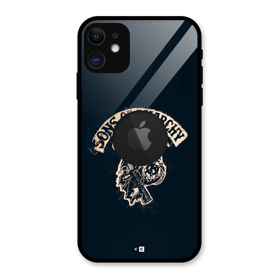 Sons Of Anarchy Glass Back Case for iPhone 11 Logo Cut
