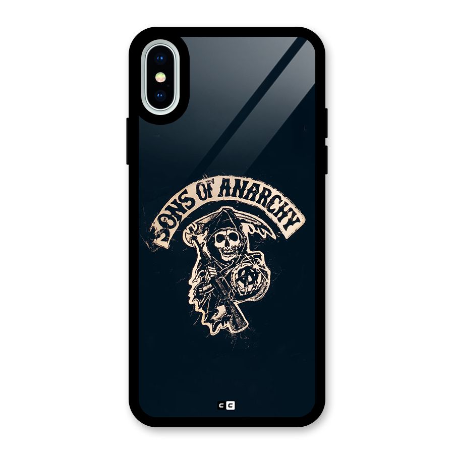 Sons Of Anarchy Glass Back Case for iPhone XS
