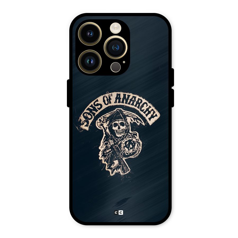 Sons Of Anarchy Metal Back Case for iPhone 14 Pro