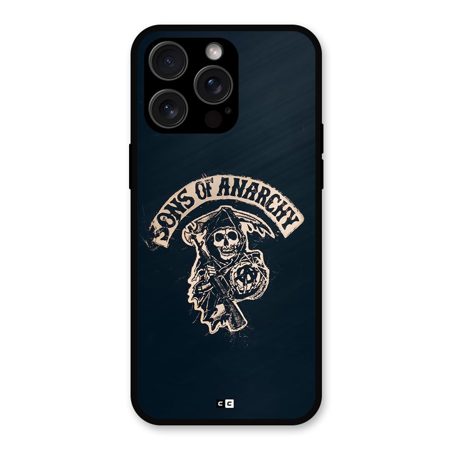 Sons Of Anarchy Metal Back Case for iPhone 15 Pro Max