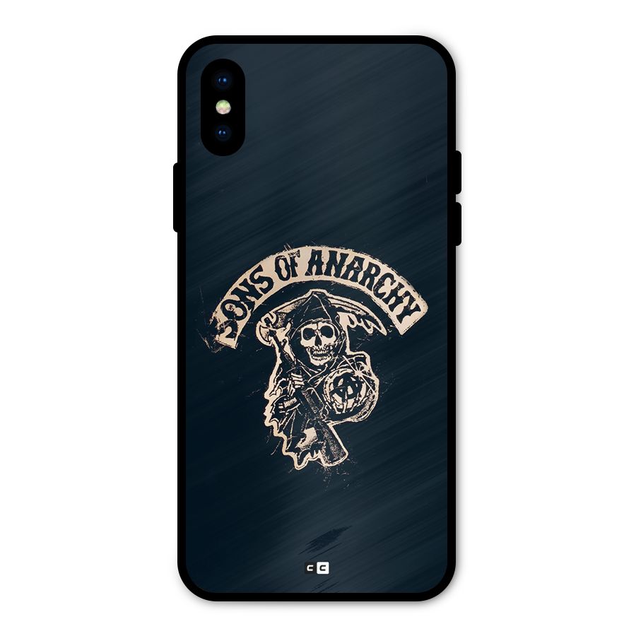 Sons Of Anarchy Metal Back Case for iPhone X