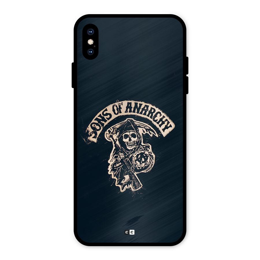 Sons Of Anarchy Metal Back Case for iPhone XS Max