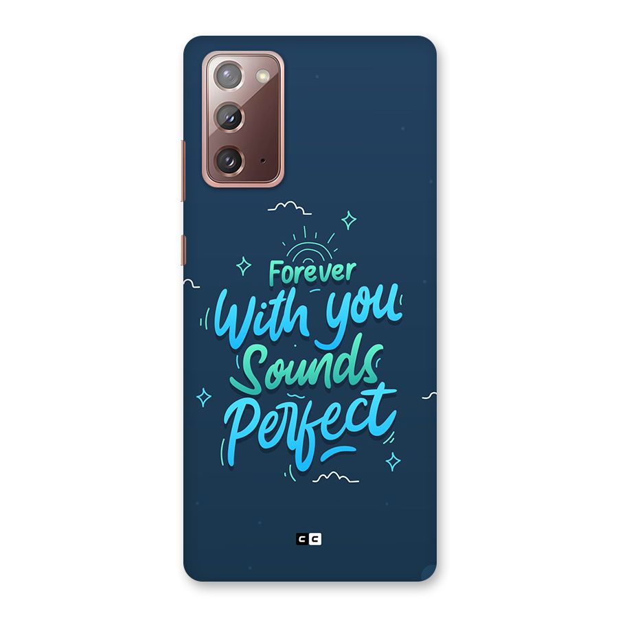 Sounds Perfect Back Case for Galaxy Note 20