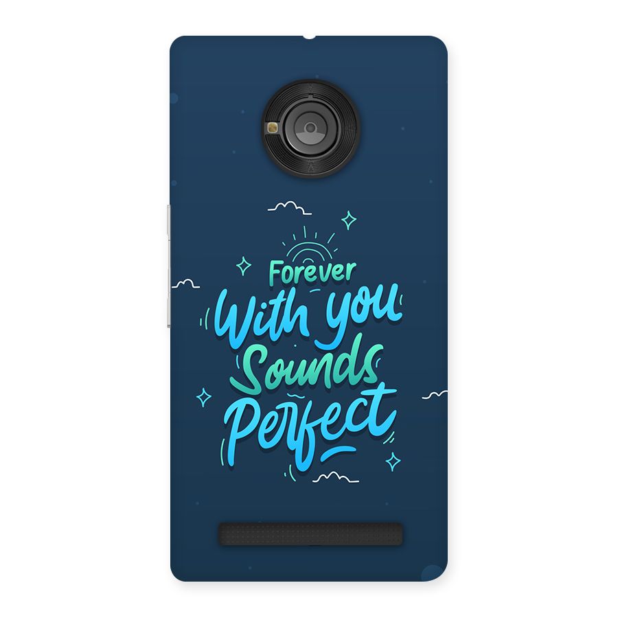 Sounds Perfect Back Case for Yunique
