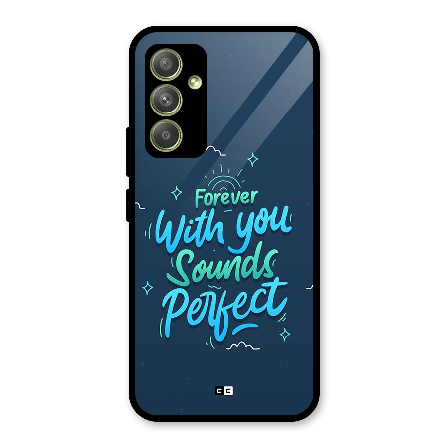Sounds Perfect Glass Back Case for Galaxy A54