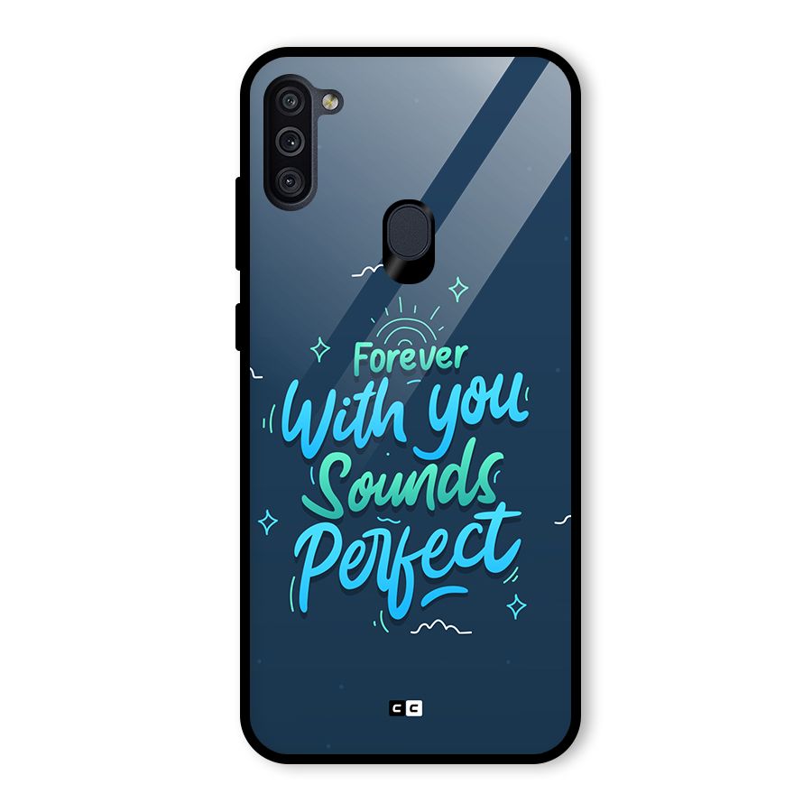 Sounds Perfect Glass Back Case for Galaxy M11