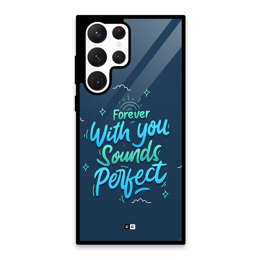 Sounds Perfect Glass Back Case for Galaxy S22 Ultra 5G