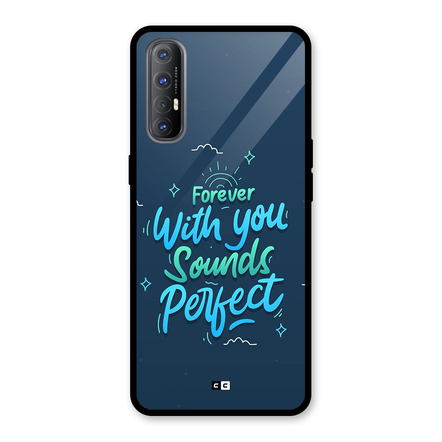 Sounds Perfect Glass Back Case for Oppo Reno3 Pro