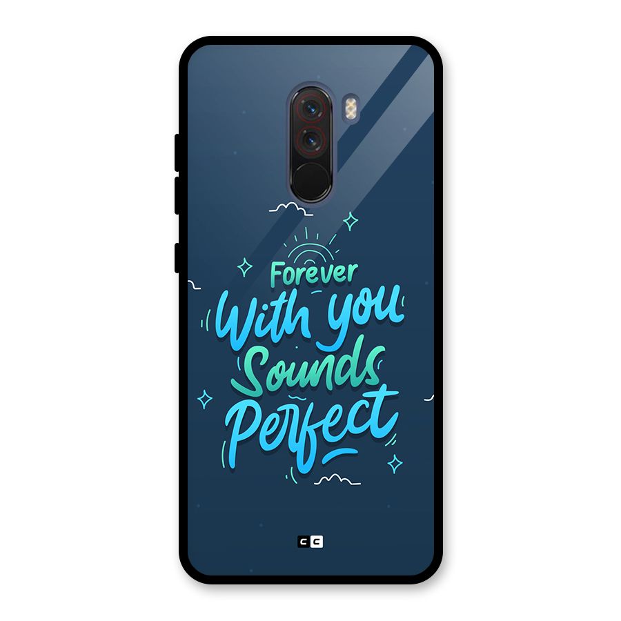 Sounds Perfect Glass Back Case for Poco F1