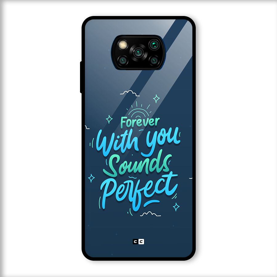 Sounds Perfect Glass Back Case for Poco X3