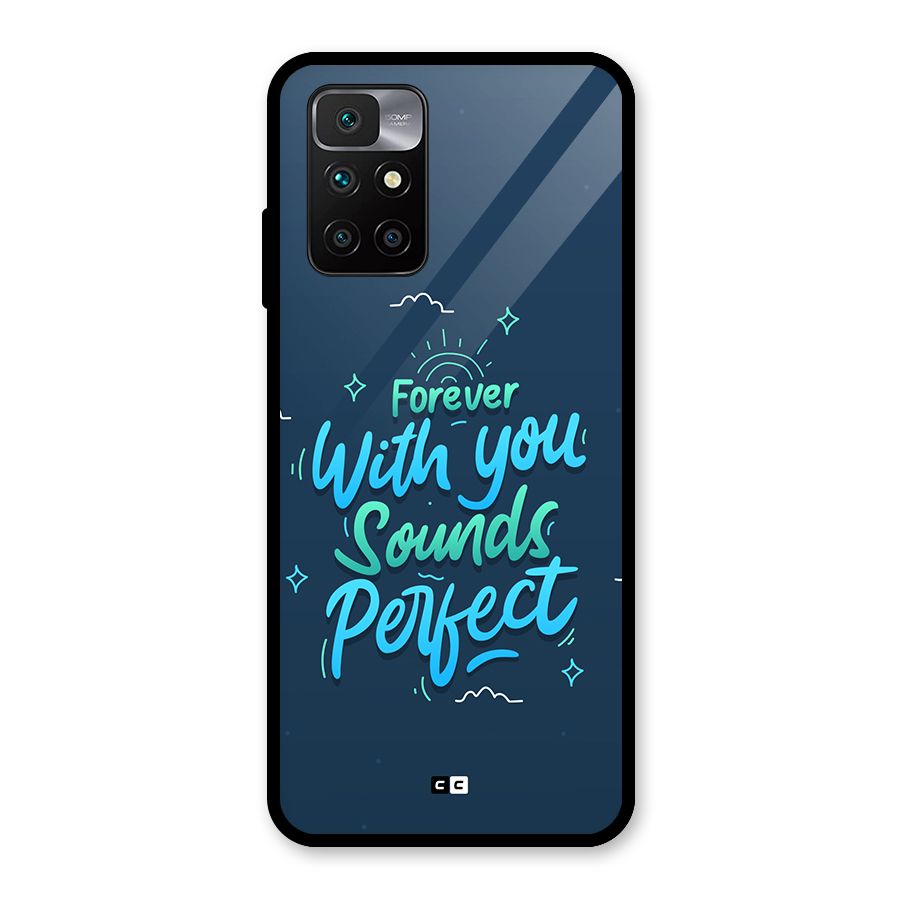 Sounds Perfect Glass Back Case for Redmi 10 Prime