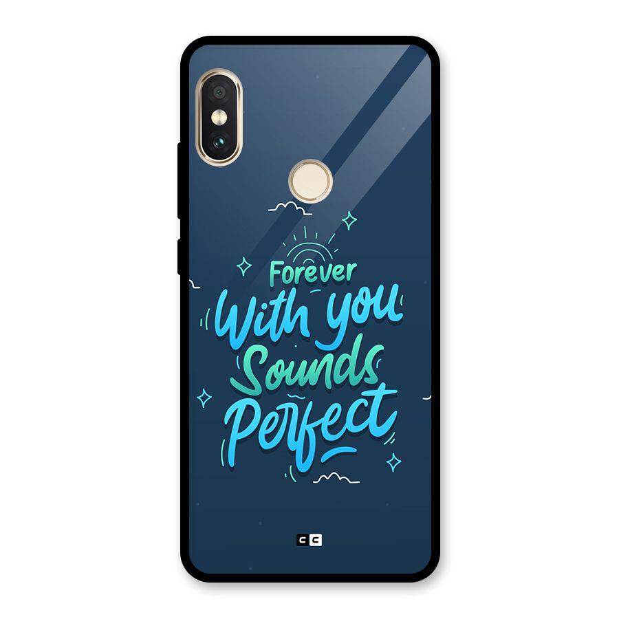 Sounds Perfect Glass Back Case for Redmi Note 5 Pro