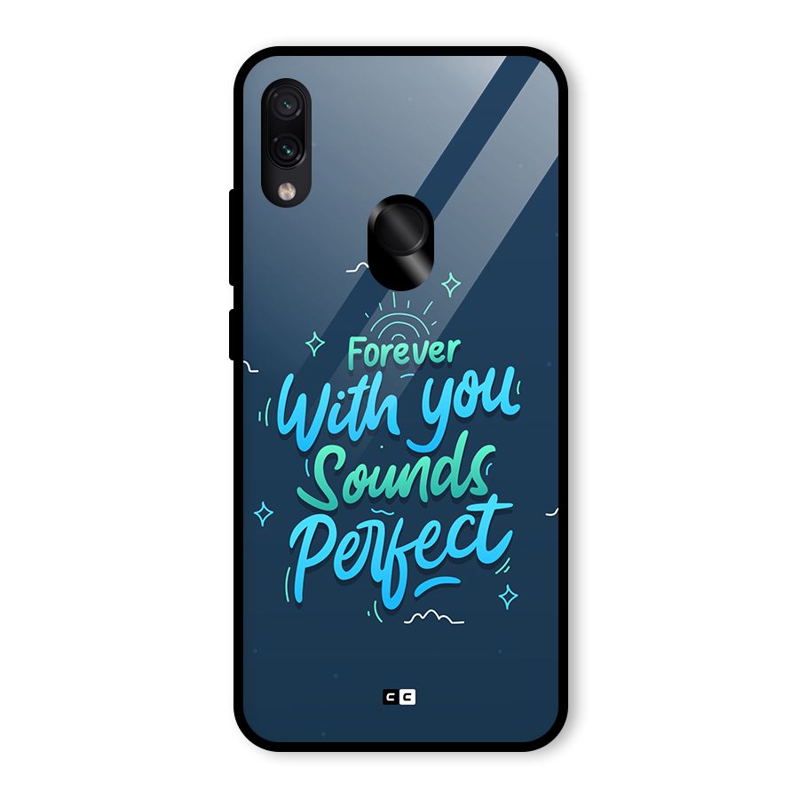 Sounds Perfect Glass Back Case for Redmi Note 7 Pro