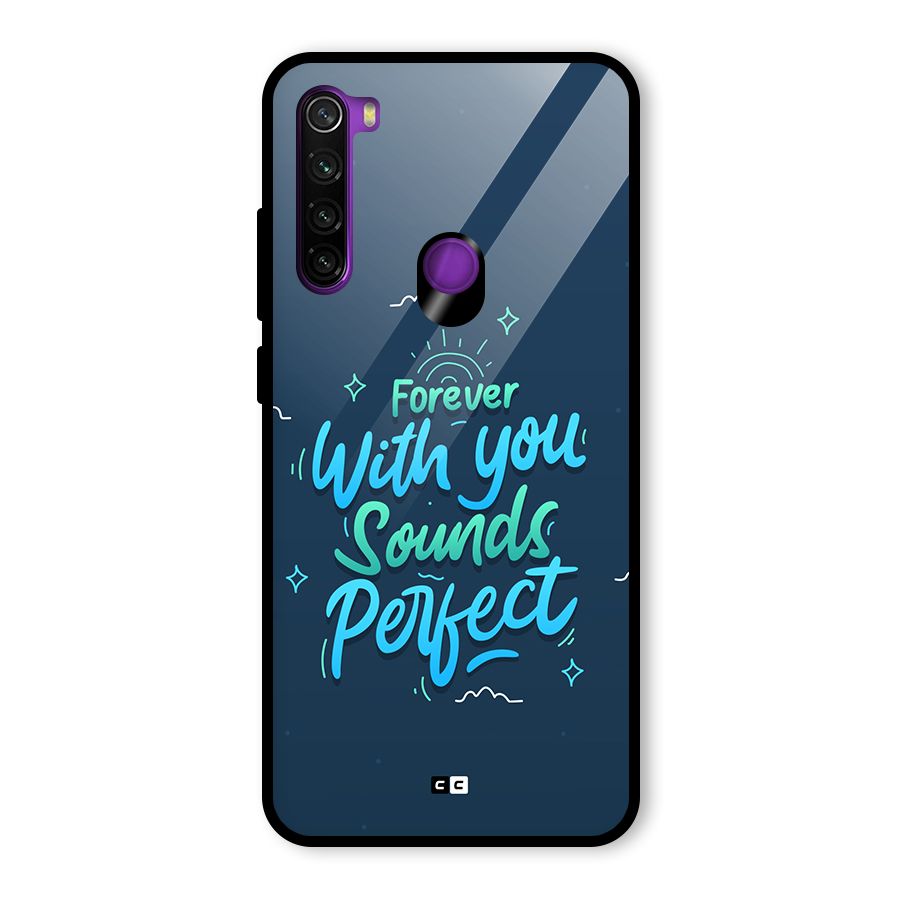 Sounds Perfect Glass Back Case for Redmi Note 8