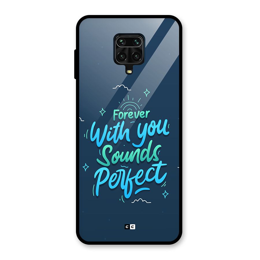 Sounds Perfect Glass Back Case for Redmi Note 9 Pro