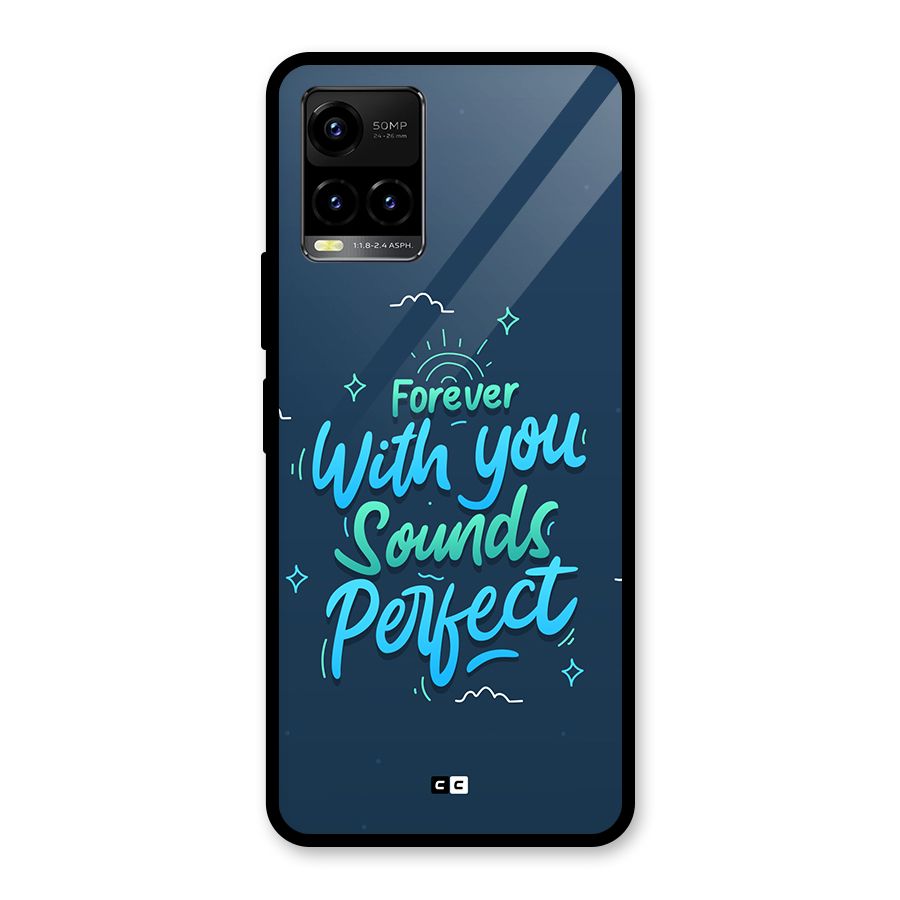 Sounds Perfect Glass Back Case for Vivo Y33s