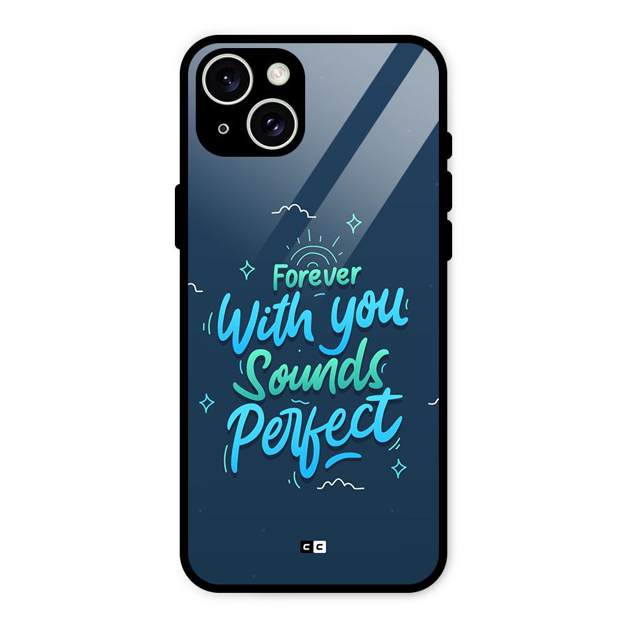 Sounds Perfect Glass Back Case for iPhone 15 Plus