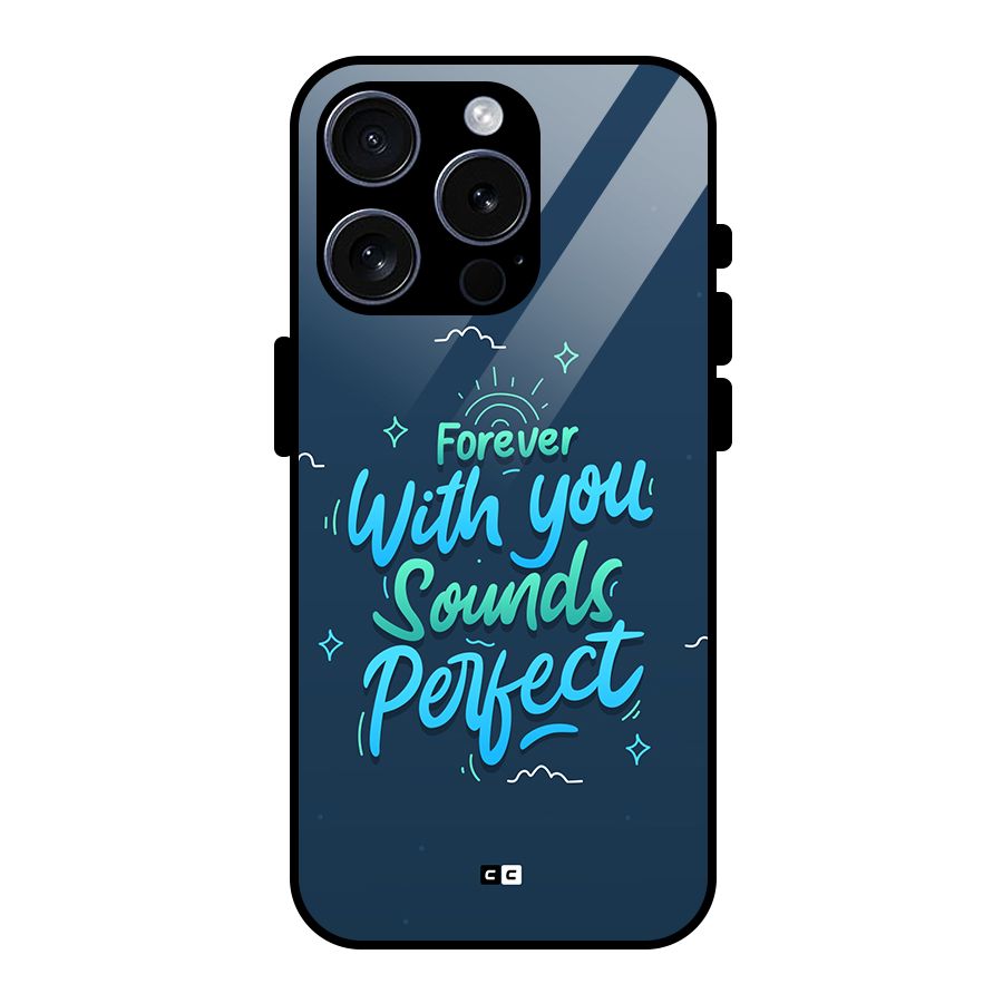 Sounds Perfect Glass Back Case for iPhone 15 Pro
