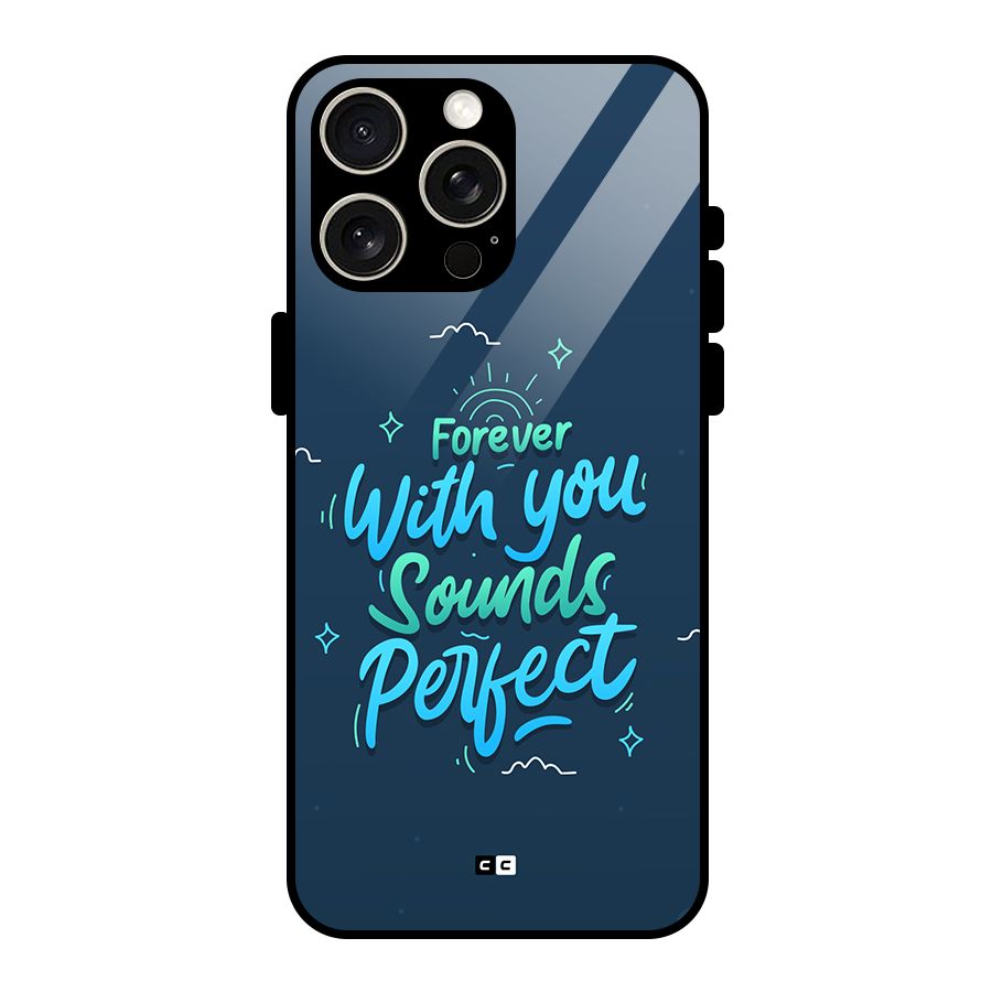 Sounds Perfect Glass Back Case for iPhone 15 Pro Max
