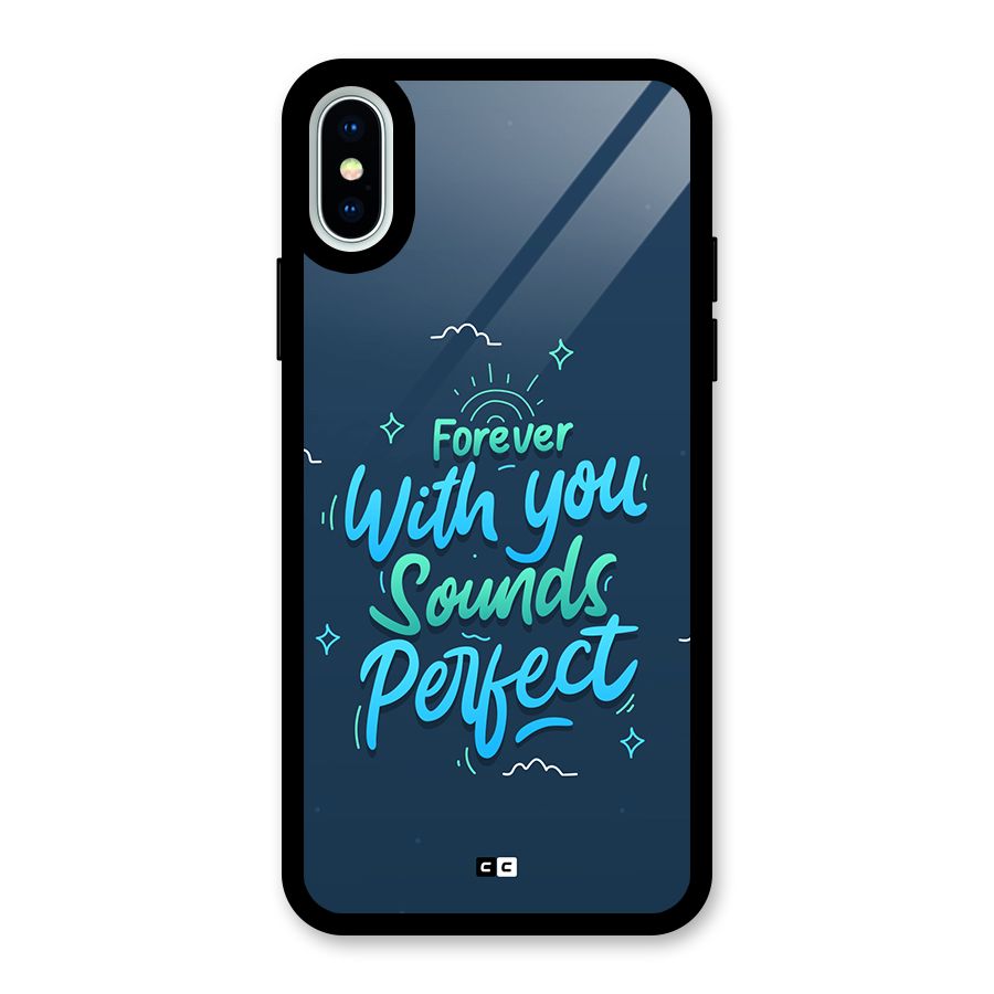 Sounds Perfect Glass Back Case for iPhone XS