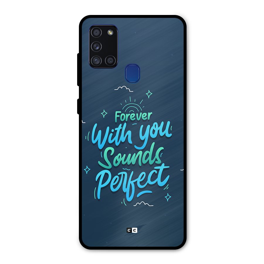 Sounds Perfect Metal Back Case for Galaxy A21s