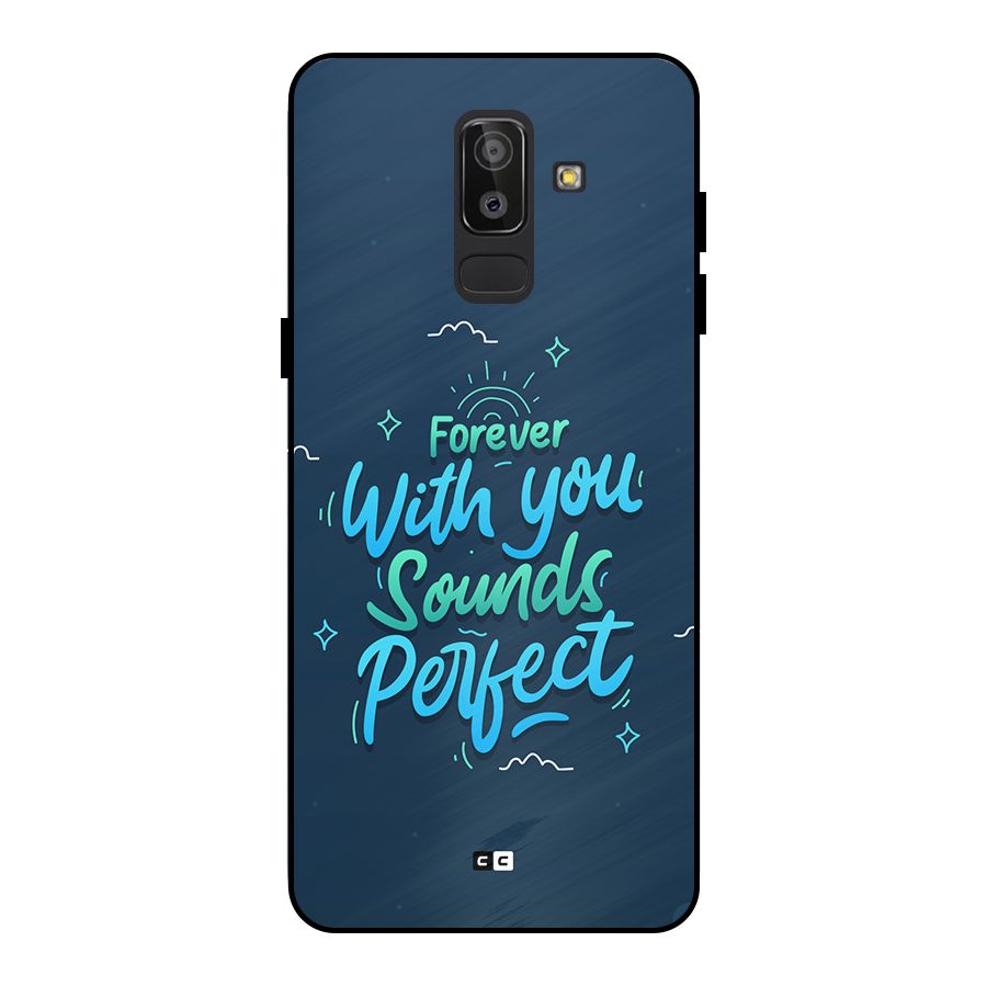 Sounds Perfect Metal Back Case for Galaxy J8