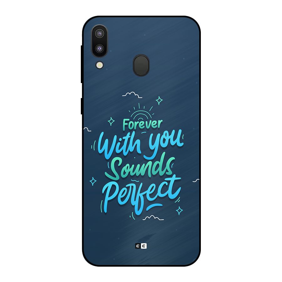 Sounds Perfect Metal Back Case for Galaxy M20