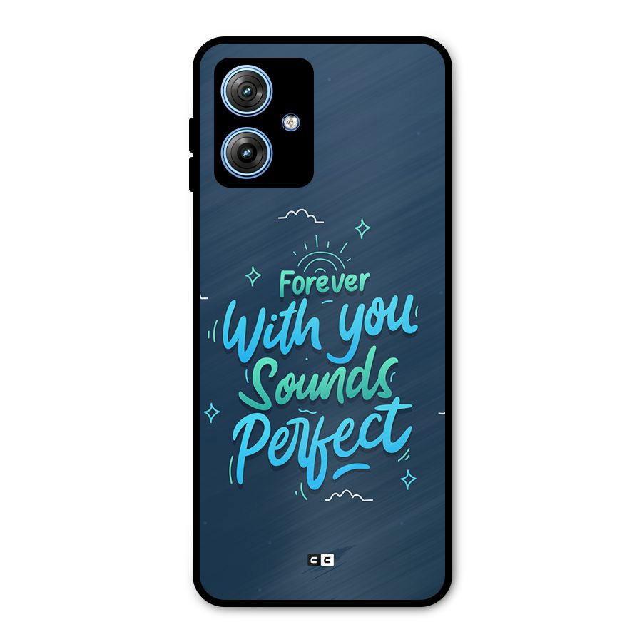 Sounds Perfect Metal Back Case for Moto G54