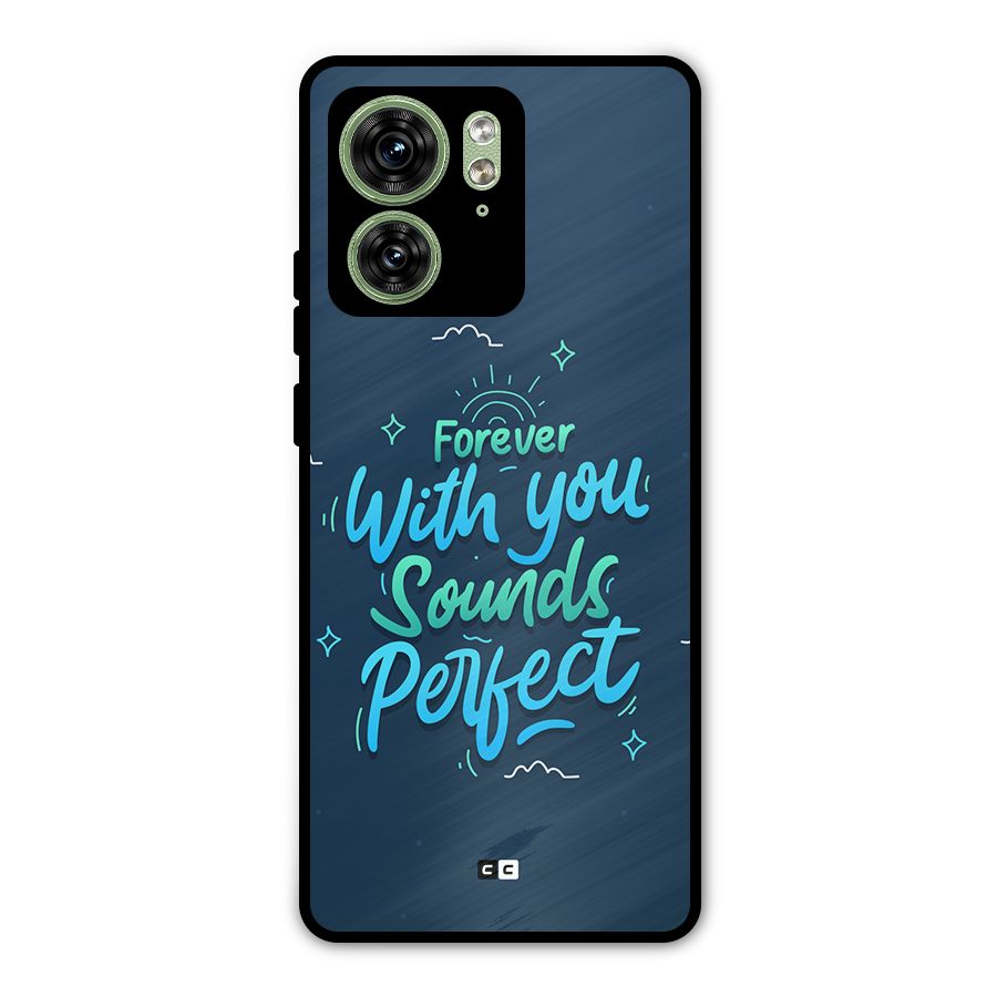 Sounds Perfect Metal Back Case for Motorola Edge 40 5G