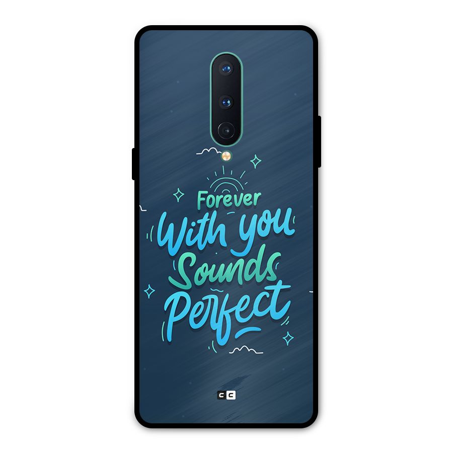 Sounds Perfect Metal Back Case for OnePlus 8