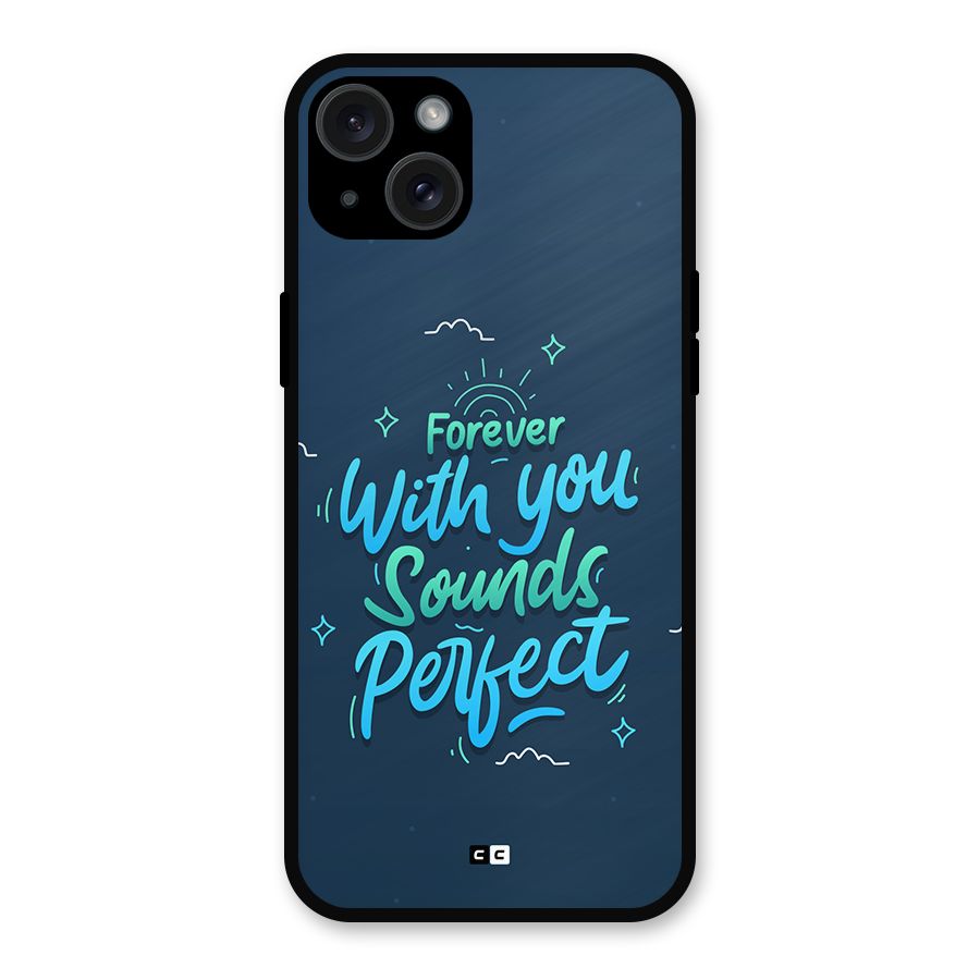 Sounds Perfect Metal Back Case for iPhone 15 Plus