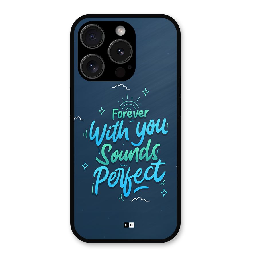 Sounds Perfect Metal Back Case for iPhone 15 Pro