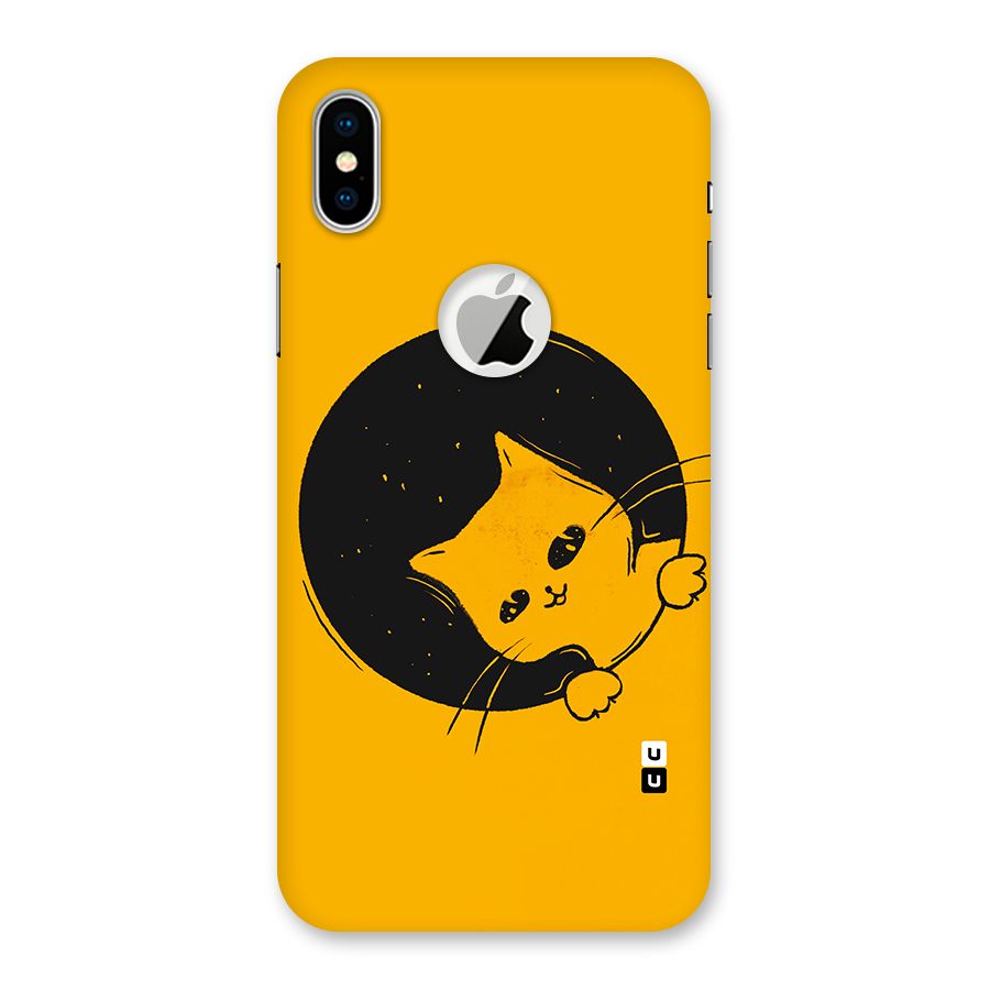 Space Cat Back Case for iPhone X Logo Cut