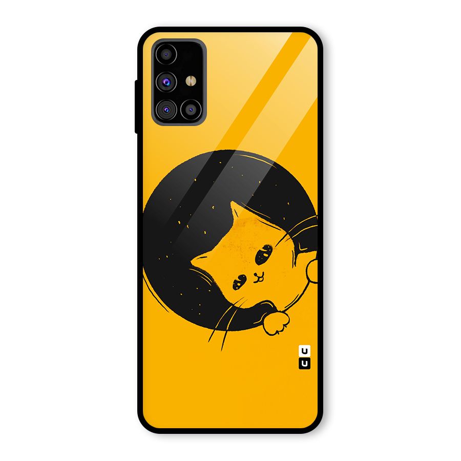 Space Cat Glass Back Case for Galaxy M31s