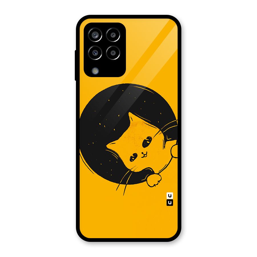 Space Cat Glass Back Case for Galaxy M33