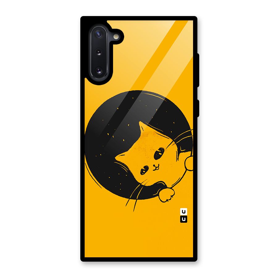 Space Cat Glass Back Case for Galaxy Note 10